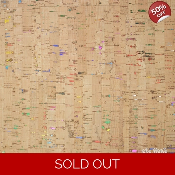 REMNANT - Natural Cork - Multicolour flecks - 21cm